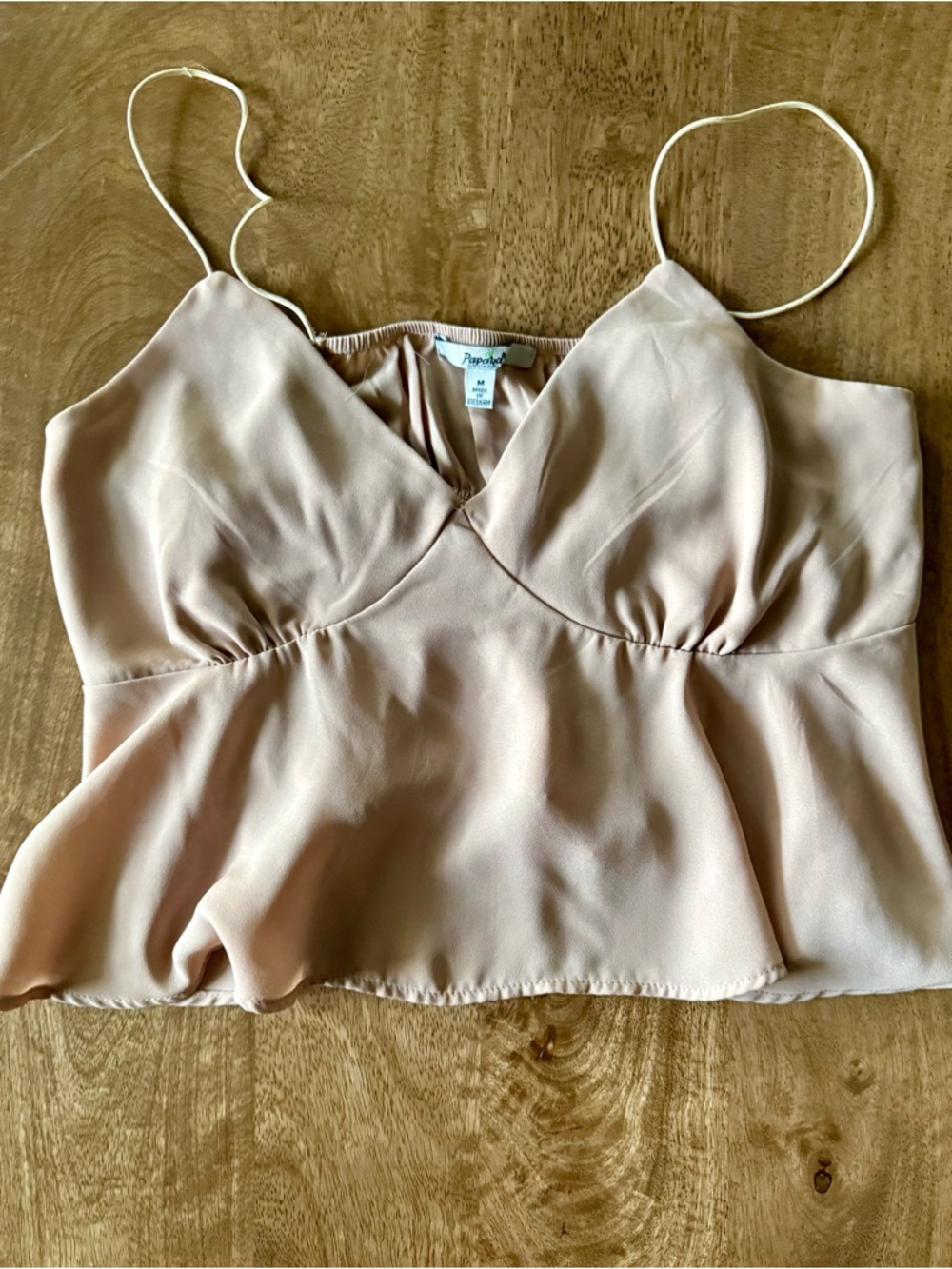 Papaya Tan Spaghetti Strap Cami